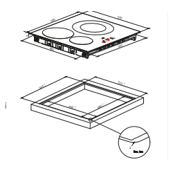 Candy CI642C/E1 - Piano Cottura a Induzione, 60 cm, 4 Zone, Nero