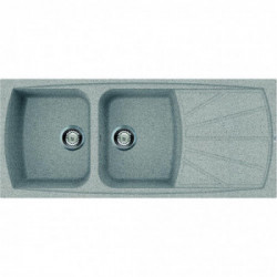 Elleci LGL50055 - Lavello living 500, 116X50, 2VG, grigio pietra