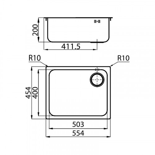 Foster 1116 061 - Lavello S3000 Sopratop o...