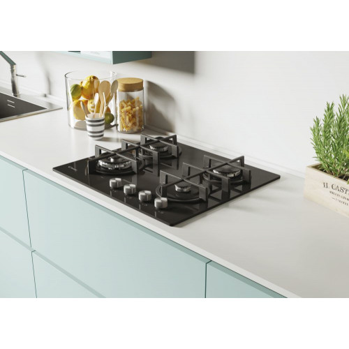 Candy CDK6GF4WEKB - Piano Cottura a Gas, Nero,...