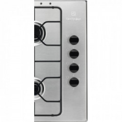Electrolux EGS64041X - Piano Cottura a Gas, 4 Fuochi, 60 cm, Acciaio Inox