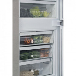 Whirlpool SP40 801 1 - Frigorifero Combinato da Incasso, 6° Senso, 400 Litri, Classe F, Cerniere a DX, 70 cm