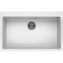 Elleci LGQ13068 - Lavello quadra 130, 79x50, 1V, bianco