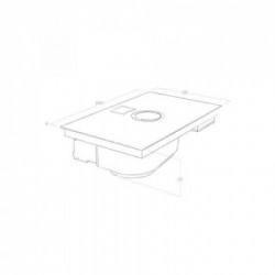 Elica NIKOLATESLA SWITCH WH/A/80 - Piano a Induzione con Cappa Aspirante Integrata, Vetro Bianco, 83, PRF0146216, A+