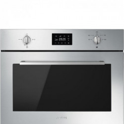Smeg SF4400MX - Microonde Combinato da Incasso, 32 Litri, 59.5 cm, Acciaio Inossidabile