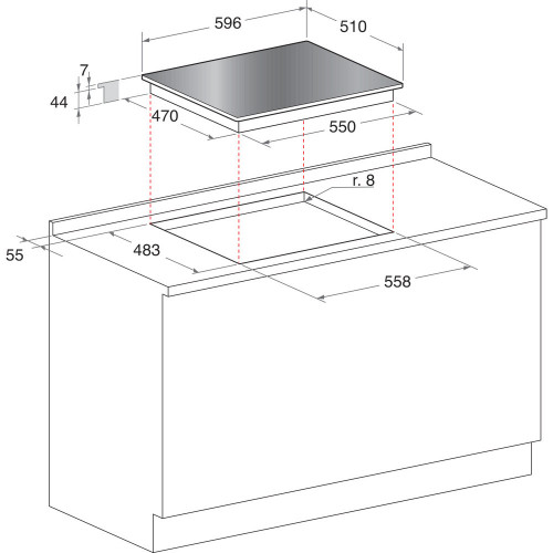 Hotpoint HAGD 61S/MR - Piano Cottura a Gas, 4...