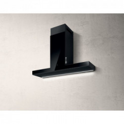 Elica HAIKU BL/A/120 - Cappa Aspirante a Parete, Vetro Nero, 120 cm, PRF0146266, A