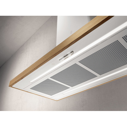Elica BIO ISLAND WH/A/120x58 USB ROVERE - Cappa...