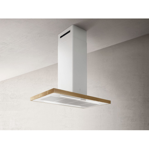 Elica BIO ISLAND WH/A/120x58 USB ROVERE - Cappa...