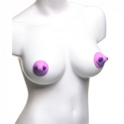 Fantasy For Her - Ventose per Capezzoli con Vibrazione, Impermeabili, Viola, Stimolanti