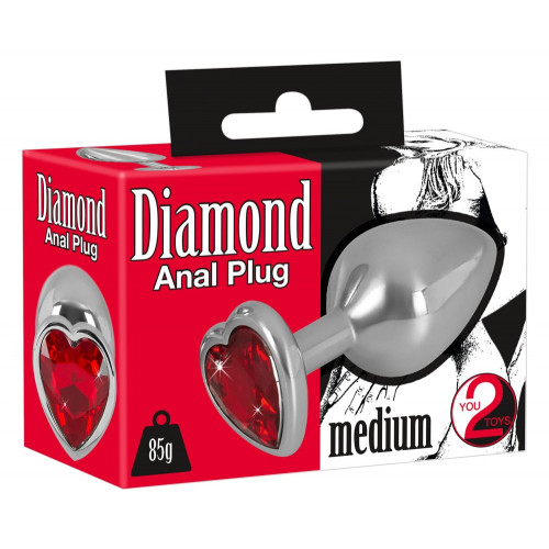 You2Toys Diamond Butt Plug Medium - Plug Anale,...