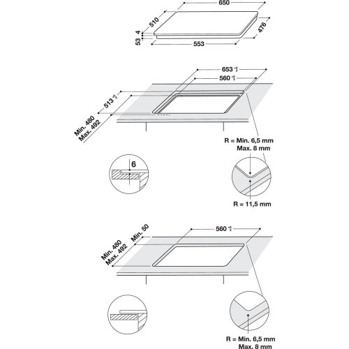 Hotpoint ACOH 654 MF/NE - Piano Cottura a...
