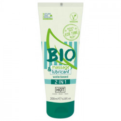 Hot - Lubrificante Biologico per Rapporti e Massaggi, Vega, Bio, Tubetto 200 ml