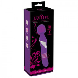 Javida Wand & Pearl - Massaggiatore e Vibratore, Lungo, 24 CM, Viola, Silicone