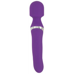 Javida Wand & Pearl - Massaggiatore e Vibratore, Lungo, 24 CM, Viola, Silicone