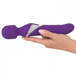 Javida Wand & Pearl - Massaggiatore e Vibratore, Lungo, 24 CM, Viola, Silicone