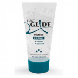 Just Glide - Lubrificante Premium, Vegano, Tubetto, 20 ML