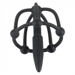 You2Toys Penis Plug with Glans Cage - Plug per il Pene in Silicone, Nero