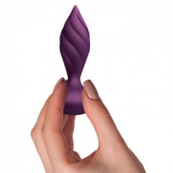 Rocks Off Desire - Plug Anale con Vibrazione, 10 MOD, Impermeabile, Telecomando, Ricaricabile, Viola