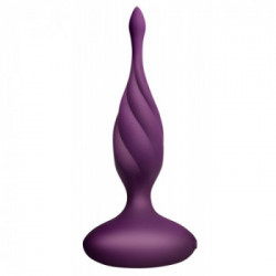 Rocks Off Discover Purple - Plug Anale con Vibrazione, 10 MOD, Telecomando, Impermeabile, Ricaricabile