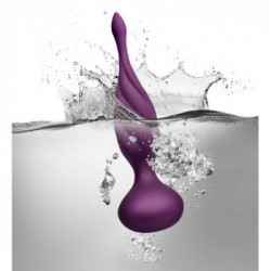 Rocks Off Discover Purple - Plug Anale con Vibrazione, 10 MOD, Telecomando, Impermeabile, Ricaricabile