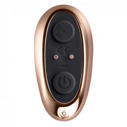 Rocks Off Desire - Plug Anale con Vibrazione, 10 MOD, Telecomando, Impermeabile, Ricaricabile, Nero