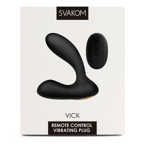 Svakom Vick Black - Vibratore Anale, 8 MOD,...