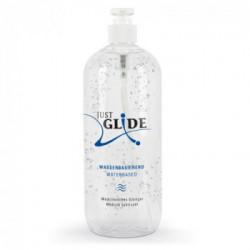 Just Glide - Lubrificante, Base Acqua, Flacone, 1 LT