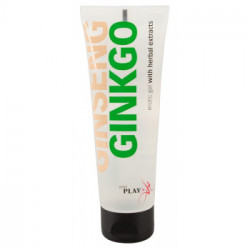 Just Play - Gel per Massaggi, con Estratti di Ginseng e Ginkgo, Vegano, Tubetto 80 ML