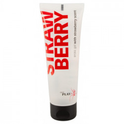 Just Play - Gel per Massaggi, Gusto Fragola, Vegano, Tubetto, 80 ML