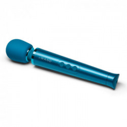 Le Wand - Massaggiatore con Vibrazione, Lungo, Blu, Silicone