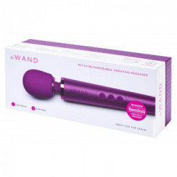 Le Wand - Massaggiatore con Vibrazione, Lungo, Silicone, Viola