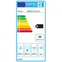 Electrolux EFB60460OX - Cappa a Camino, Inox, 603 m³/h, 60 cm, B