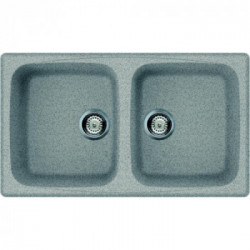 Elleci LGM45055 - Lavello master 450, 86x50, 2V, grigio pietra