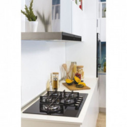 Candy CVG7WL4WEP - Piano Cottura a Gas, 74 cm, Nero, 5 Fornello(i)