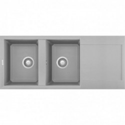 Elleci LMY50079 - Lavello easy 500, 116X50, 2VG, aluminium