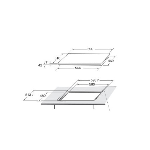 Indesit ING 61T/WH - Piano Cottura a Gas, 4...