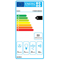 Elica Spot PLUS LCD H6 60 - Cappa Aspirante a Parete, Inox, 60 cm, PRF0097374, A