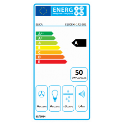 Elica SPOT PLUS ISLAND IX/A/90 - Cappa Aspirante ad Isola, Inox, 90 cm, PRF0097375, A