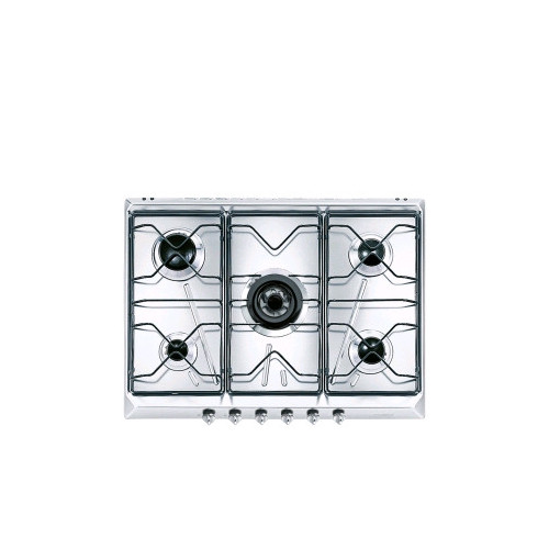 Smeg SRV576-5 - Piano Cottura a Gas, Inox, 70 cm