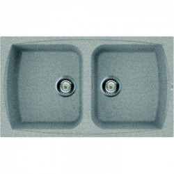 Elleci LGL45055 - Lavello living 450, 86X50, 2V, grigio pietra
