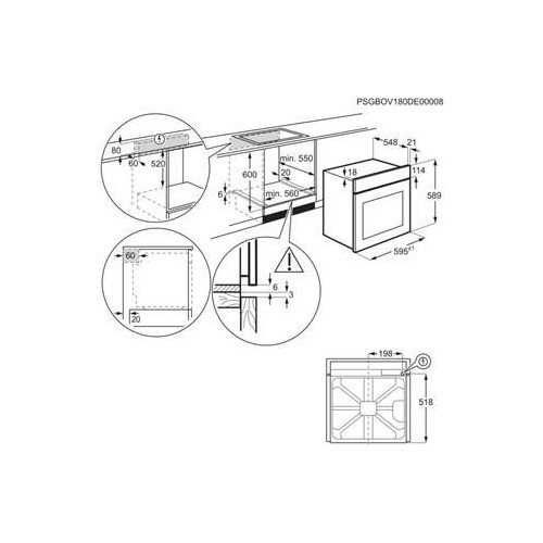 Electrolux KOIHH00K - Forno da Incasso, 60 cm,...