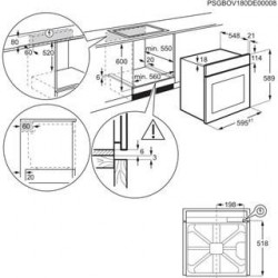 Electrolux KOIHH00K - Forno da Incasso, 60 cm, 73 Litri, Nero, A