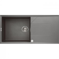 Elleci LMT48073 - Lavello tekno 480, 100X50, 1VG, titanium