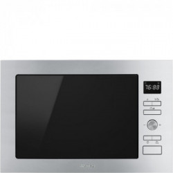 Smeg FMI425X - Forno a Microonde da Incasso, Inox, 900 Watt