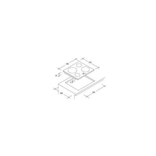 Candy CH64XB - Piano Cottura Elettrico,...