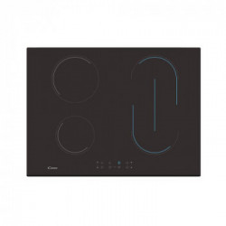 Candy CH74BVT - Piano Cottura Elettrico, Vetroceramica, 70 cm, 4 Zone, Nero