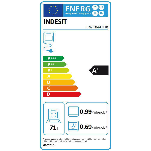 Indesit IFW 3844 H IX - Forno Elettrico da...