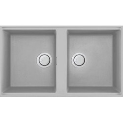 Elleci LMB45079BSO - Lavello best 450, 84x49, 2V, aluminium sottotop