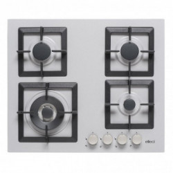 Elleci PMSP60179WS - Piano cottura PLANO, 60 cm, 4 Fuochi